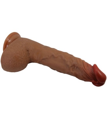 BAILE BEAUTIFUL WILKS VIBRADOR REALISTICO DE 5 CONFIGURACIONES 25 CM MULATO