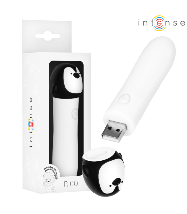 INTENSE RICO BALA VIBRADORA PINGUINO RECARGABLE USB 10 X 22 CM