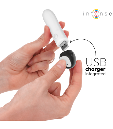 INTENSE RICO BALA VIBRADORA PINGUINO RECARGABLE USB 10 X 22 CM