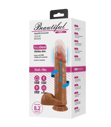 BAILE ABEL DILDO REALISTICO 21 CM MULATO