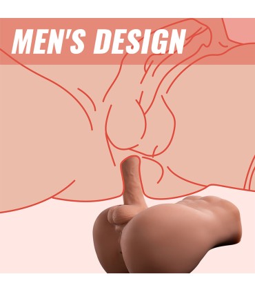 XISE BERTLETT DILDO ASS MASTURBADOR DILDO Y ANO REALISTICO POSICION FRONTAL CON THRUSTING 18 CM