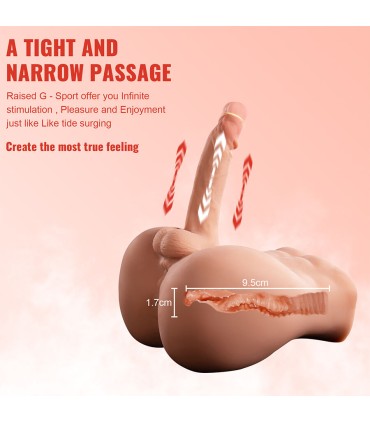 XISE BERTLETT DILDO ASS MASTURBADOR DILDO Y ANO REALISTICO POSICION FRONTAL CON THRUSTING 18 CM