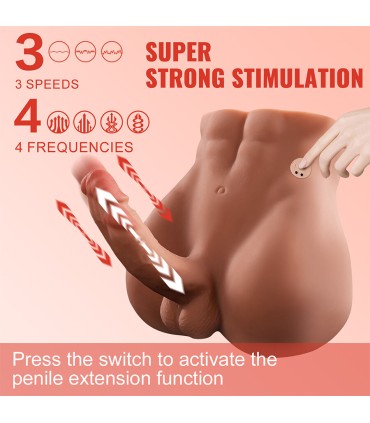 XISE BERTLETT DILDO ASS MASTURBADOR DILDO Y ANO REALISTICO POSICION FRONTAL CON THRUSTING 18 CM