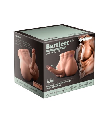 XISE BERTLETT DILDO ASS MASTURBADOR DILDO Y ANO REALISTICO POSICION FRONTAL CON THRUSTING 18 CM