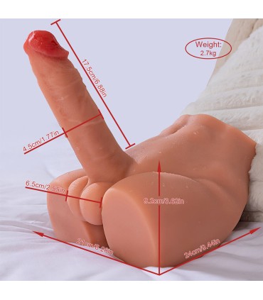 XISE PEEL DILDO ASS MASTURBADOR DILDO REALISTICO POSICION FRONTAL CON THRUSTING 175 CM