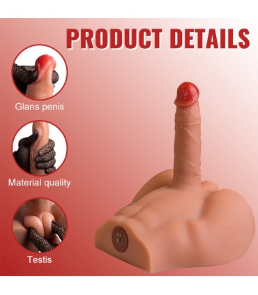 XISE PEEL DILDO ASS MASTURBADOR DILDO REALISTICO POSICION FRONTAL CON THRUSTING 175 CM