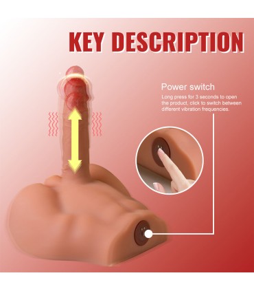 XISE PEEL DILDO ASS MASTURBADOR DILDO REALISTICO POSICION FRONTAL CON THRUSTING 175 CM