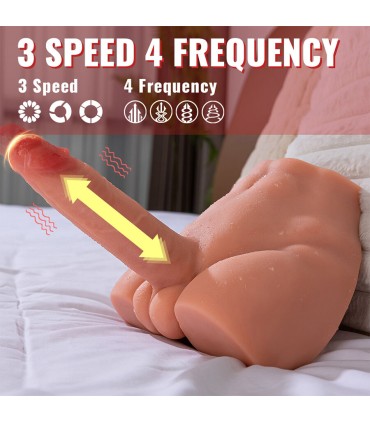 XISE PEEL DILDO ASS MASTURBADOR DILDO REALISTICO POSICION FRONTAL CON THRUSTING 175 CM