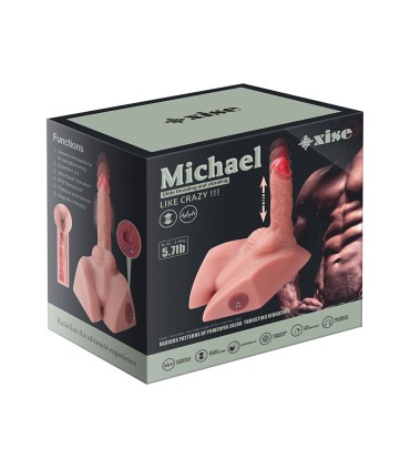 XISE MICHAEL MASTURBADOR DILDO Y ANO REALISTICO CON THRUSTING 15 CM