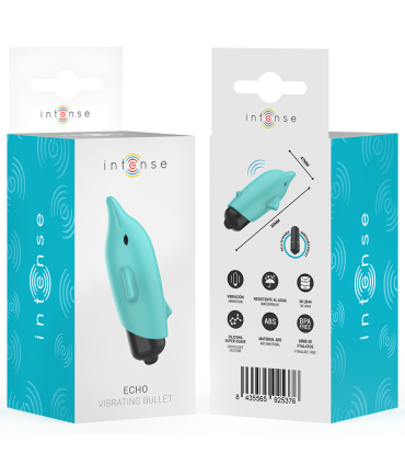 INTENSE ECHO BALA VIBRADORA DELFIN AZUL 8 X 47 CM