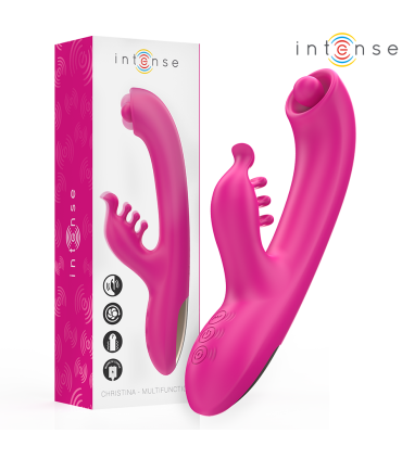 INTENSE CHRISTINA VIBRADOR MULTIFUNCION RABBIT 225 CM ROSA