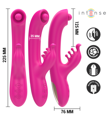 INTENSE CHRISTINA VIBRADOR MULTIFUNCION RABBIT 225 CM ROSA