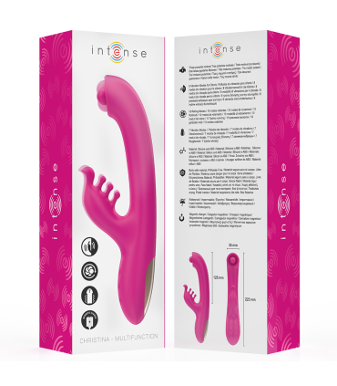 INTENSE CHRISTINA VIBRADOR MULTIFUNCION RABBIT 225 CM ROSA
