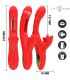 INTENSE JESSICA VIBRADOR MULTIFUNCION ESTIMULACION CLITORIS 248 CM ROJO