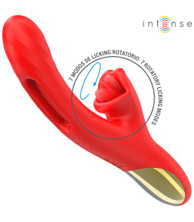 INTENSE JESSICA VIBRADOR MULTIFUNCION ESTIMULACION CLITORIS 248 CM ROJO