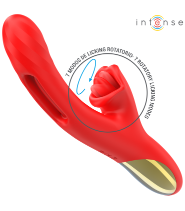 INTENSE JESSICA VIBRADOR MULTIFUNCION ESTIMULACION CLITORIS 248 CM ROJO