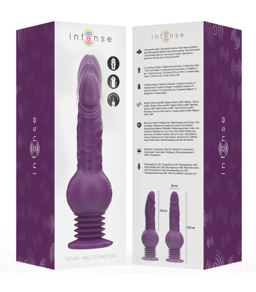 INTENSE TATUM VIBRADOR MULTIFUNCION CON VIBRACION UP AND DOWN 24 CM MORADO