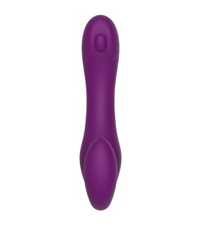 XOCOON STRAPLESS STRAP ON VIBRADOR 2 EN 1 CON CONTROL REMOTO MORADO