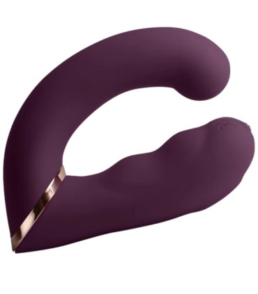 ROCKS OFF GEMINI VIBRADOR DUAL PUNTO G Y ESTIMULADOR CLITORIS MORADO