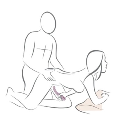 ROCKS OFF GEMINI VIBRADOR DUAL PUNTO G Y ESTIMULADOR CLITORIS MORADO