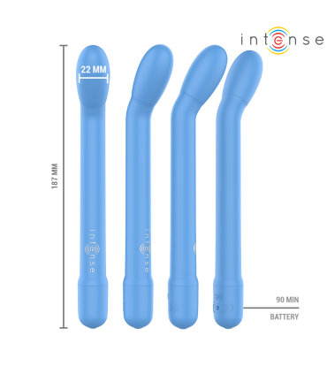 INTENSE KARLIE ESTIMULADOR PUNTO G RECARGABLE AZUL