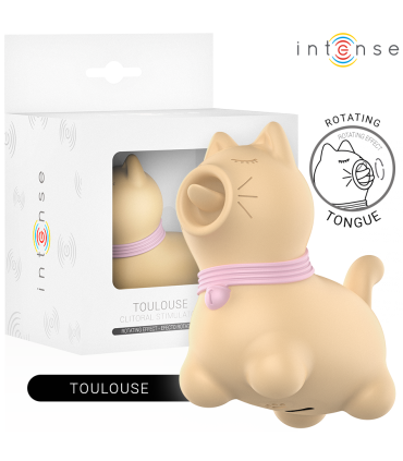 INTENSE TOULOUSE ESTIMULADOR CON LENGUA ROTATIVA 360º AMARILLO