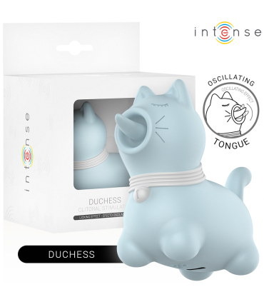 INTENSE DUCHESS ESTIMULADOR CON LENGUA ROTATIVA 360º AZUL
