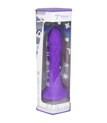 SILEXD DREAMY DILDO FANTASY SILICONA LIQUIDA TERMOREACTIVO VIOLETA 185 CM