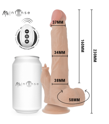 MR INTENSE REDFORD REALISTICO MULTIFUNCION CON VIBRACION Y UP AND DOWN CONTROL REMOTO 23 CM O 35 CM