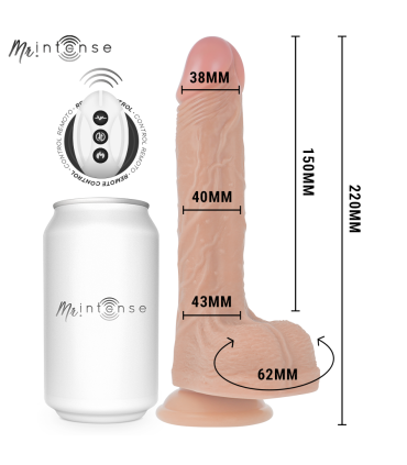 MR INTENSE BALDWIN REALISTICO MULTIFUNCION CON VIBRACION UP AND DOWN CONTROL REMOTO 22 CM O 4 CM