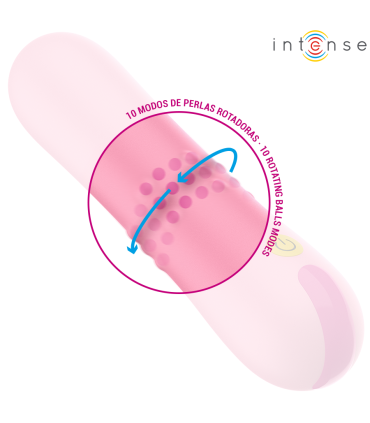 INTENSE BARBARA VIBRADOR CON PERLAS GIRATORIAS