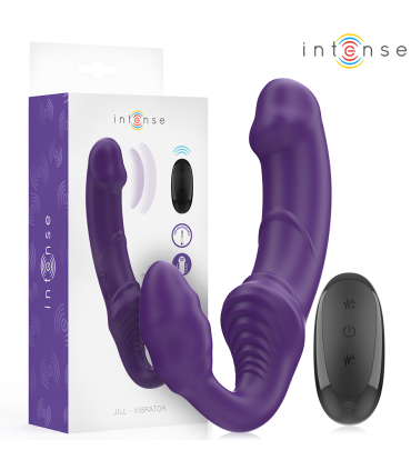 INTENSE JILL VIBRADOR DOBLE 20 CM VIOLETA CONTROL REMOTO