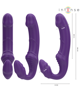 INTENSE JILL VIBRADOR DOBLE 20 CM VIOLETA CONTROL REMOTO