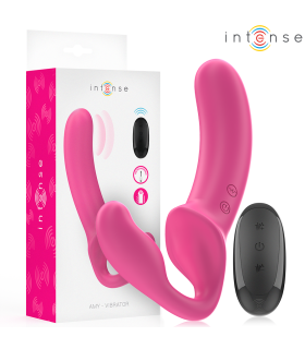 INTENSE AMY VIBRADOR DOBLE 20 CM ROSA CONTROL REMOTO