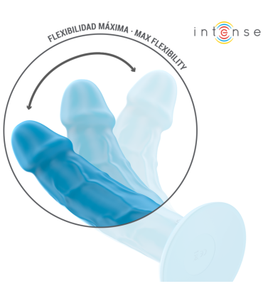 INTENSE PHOEBE VIBRADOR REALISTICO 10 VIBRACIONES AZUL CONTROL REMOTO