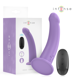 INTENSE EDDIE VIBRADOR 175 CM 10 VIBRACIONES MORADO CONTROL REMOTO