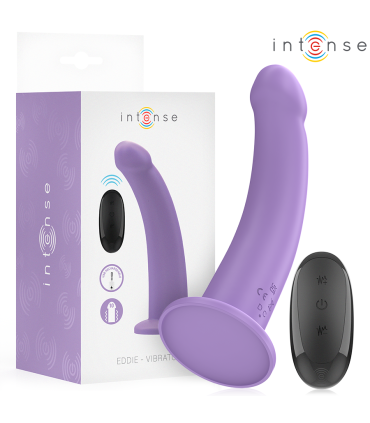 INTENSE EDDIE VIBRADOR 175 CM 10 VIBRACIONES MORADO CONTROL REMOTO