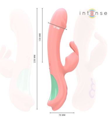 INTENSE RACHEL VIBRADOR RABBIT 5 VIBRACIONES ROSA