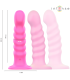 INTENSE CINDY VIBRADOR TALLA L DISENO EN ESPIRAL 10 VIBRACIONES ROSA CONTROL REMOTO