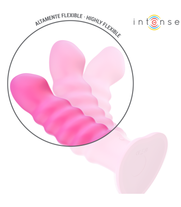 INTENSE CINDY VIBRADOR TALLA L DISENO EN ESPIRAL 10 VIBRACIONES ROSA CONTROL REMOTO