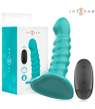 INTENSE - BUFFY VIBRADOR TALLA S DISEÑO EN ESPIRAL 10 VIBRACIONES AZUL CONTROL REMOTO