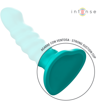 INTENSE BUFFY VIBRADOR TALLA S DISENO EN ESPIRAL 10 VIBRACIONES AZUL CONTROL REMOTO