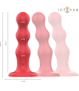 INTENSE CODY VIBRADOR CON VENTOSA ROJO CONTROL REMOTO