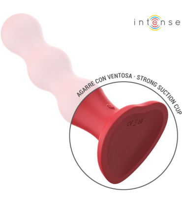 INTENSE CODY VIBRADOR CON VENTOSA ROJO CONTROL REMOTO