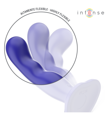 INTENSE SHORTY VIBRADOR CON VENTOSA AZUL CONTROL REMOTO