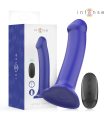INTENSE - VICTORIA VIBRADOR CON VENTOSA 10 VIBRACIONES AZUL OSCURO CONTROL REMOTO