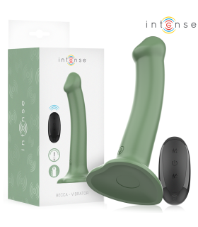 INTENSE BECCA VIBRADOR CON VENTOSA 10 VIBRACIONES VERDE CONTROL REMOTO