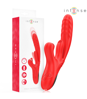 INTENSE ROSALIA VIBRADOR MULTIFUNCION 3 EN 1 ROJO