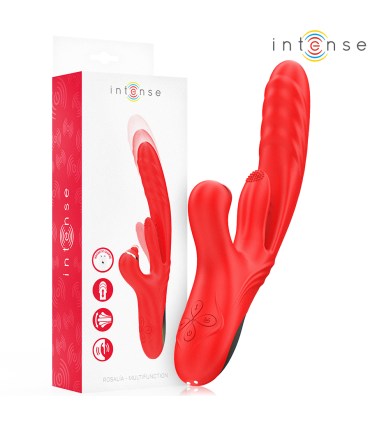 INTENSE ROSALIA VIBRADOR MULTIFUNCION 3 EN 1 ROJO