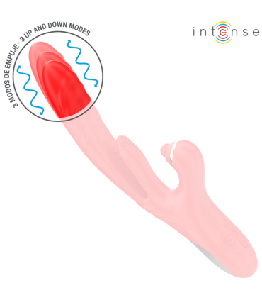 INTENSE ROSALIA VIBRADOR MULTIFUNCION 3 EN 1 ROJO